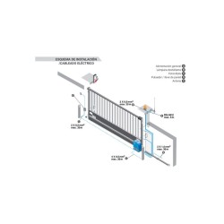 KIT para puertas correderas LINCE 5 ERREKA hasta 650 Kgs.